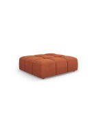 Pouf en chenille Francesca orange - 96 x 96 x 38 cm