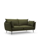 Canapé en tissu structuré Elio 2 places vert - 158 x 100 x 97 cm
