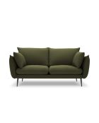 Canapé en tissu structuré Elio 2 places vert - 158 x 100 x 97 cm