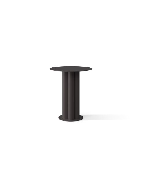 Table d'appoint en métal Mara noire - 40 x 40 x 47 cm
