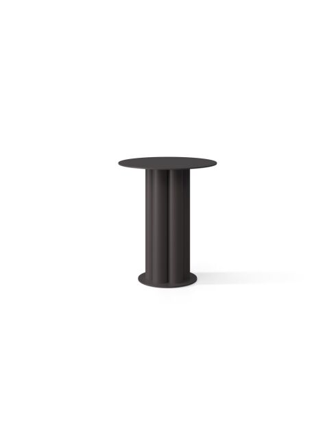 Table d'appoint en métal Mara noire - 40 x 40 x 47 cm