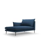 Méridienne gauche en tissu structuré Elio bleue - 107 x 170 x 97 cm