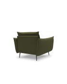 Fauteuil en tissu structuré Elio vert - 97 x 94 x 97 cm