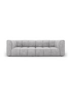 Francesca 3-Sitzer-Modulsofa aus Chenille, hellgrau, 226 x 96 x 70 cm