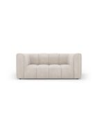 Canapé en chenille Francesca 2 places beige - 166 x 96 x 70 cm