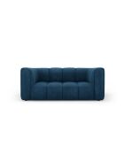 Canapé en chenille Francesca 2 places bleu roi - 166 x 96 x 70 cm