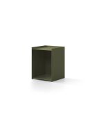 Table de chevet en métal Tullio vert mousse - 39.5 x 39.5 x 51.5 cm