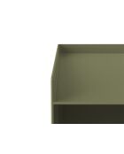 Table de chevet en métal Tullio vert mousse - 39.5 x 39.5 x 51.5 cm