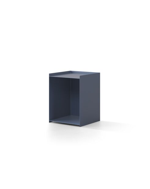 Table de chevet en métal Tullio bleu ciel - 39.5 x 39.5 x 51.5 cm