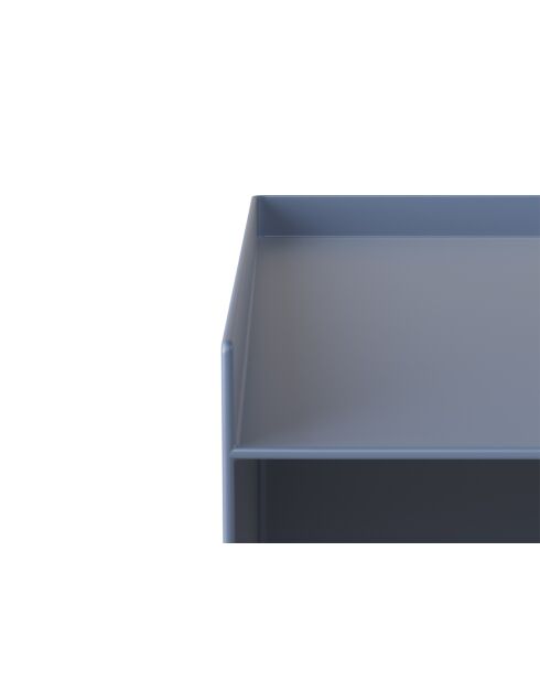 Table de chevet en métal Tullio bleu ciel - 39.5 x 39.5 x 51.5 cm