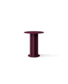 Table d'appoint en métal Mara bordeaux - 40 x 40 x 47 cm