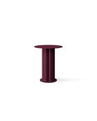 Table d'appoint en métal Mara bordeaux - 40 x 40 x 47 cm