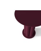 Table d'appoint en métal Mara bordeaux - 40 x 40 x 47 cm