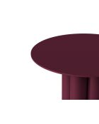 Table d'appoint en métal Mara bordeaux - 40 x 40 x 47 cm