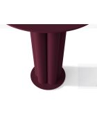 Table d'appoint en métal Mara bordeaux - 40 x 40 x 47 cm