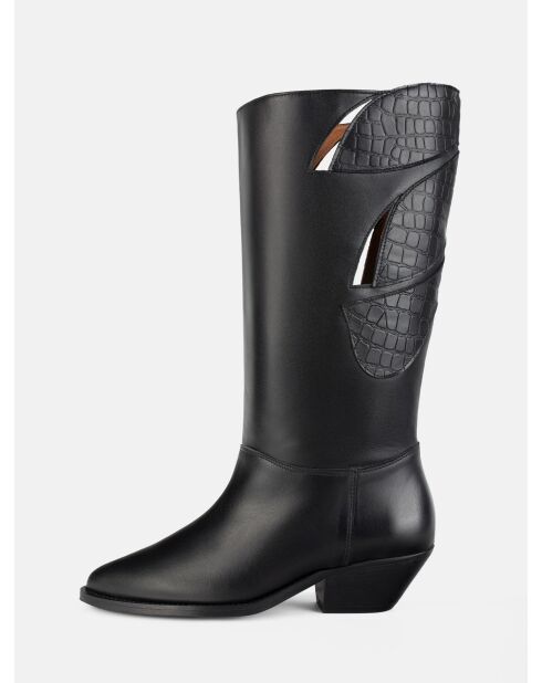 Bottes en cuir Every One Of Us noires