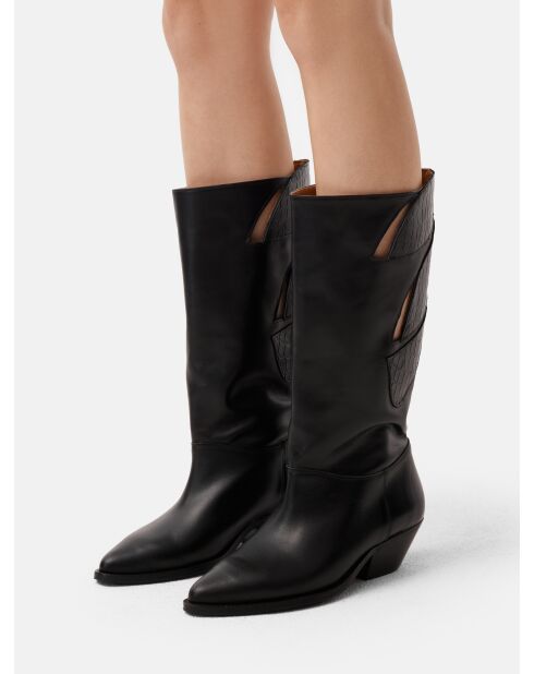 Bottes en cuir Every One Of Us noires