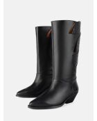 Bottes en cuir Every One Of Us noires