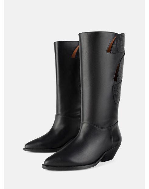 Bottes en cuir Every One Of Us noires