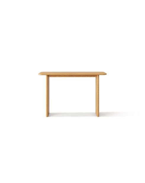 Console en bois Livia chêne naturel - 120 x 40 x 76 cm