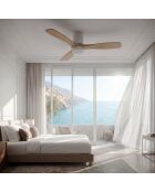 Ventilateur de plafond avec lumière bois clair