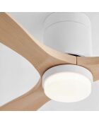 Ventilateur de plafond avec lumière bois clair