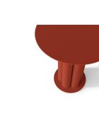 Table d'appoint en métal Mara brique - 40 x 40 x 47 cm