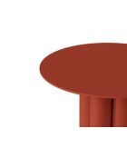 Table d'appoint en métal Mara brique - 40 x 40 x 47 cm