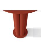 Table d'appoint en métal Mara brique - 40 x 40 x 47 cm