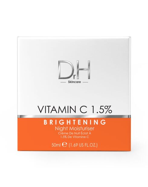 Feuchtigkeitsspendende Nachtcreme mit 1,5% Vitamin C — 50 ml