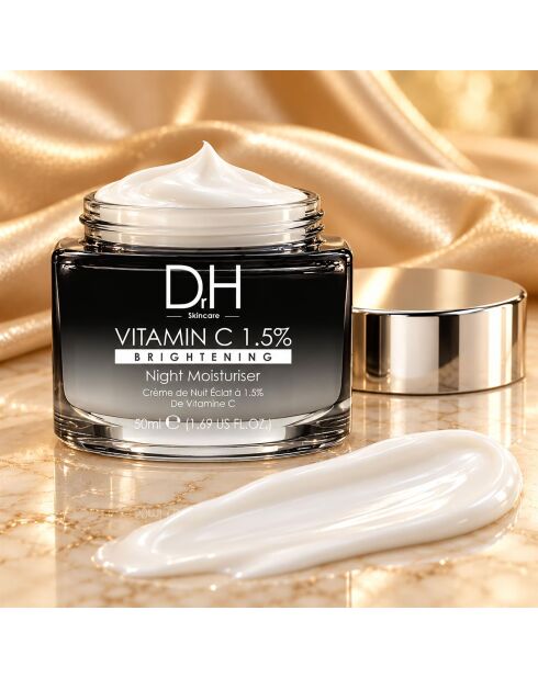 Feuchtigkeitsspendende Nachtcreme mit 1,5% Vitamin C — 50 ml