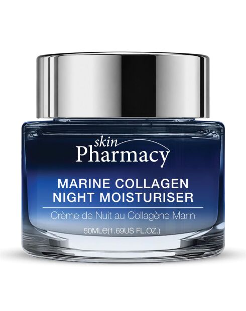 Feuchtigkeitsspendende Nachtcreme mit Meereskollagen und Astaxanthin - 50 ml