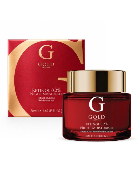 Feuchtigkeitsspendende Nachtcreme mit 0,2% Retinol — 50 ml