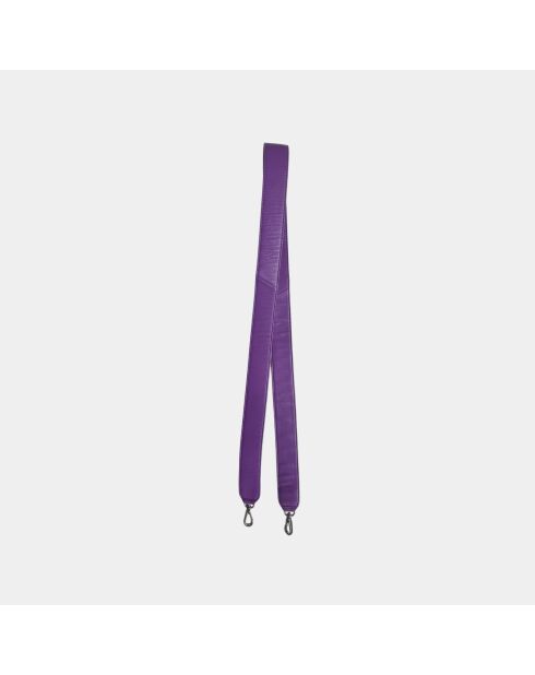 Funda blanda Uniq de piel morada con estampado grande, 31 x 20 cm