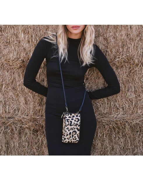 Bolso de piel de leopardo Meghan