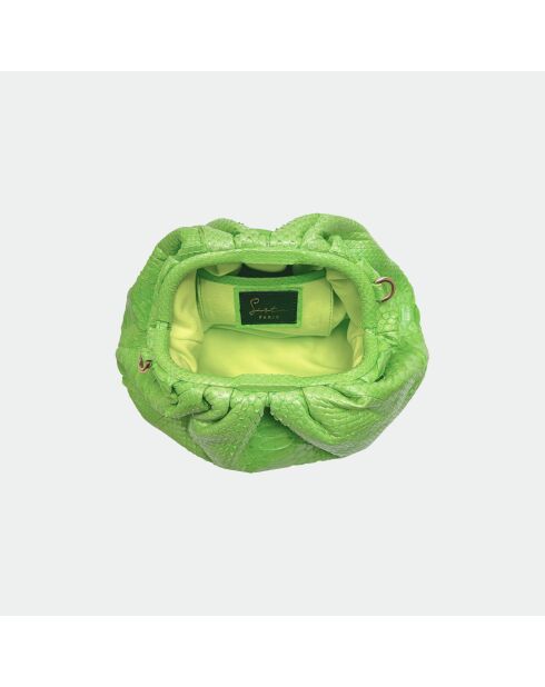 Bolsa blanda Big Lime con forma de pitón, 31 x 20 cm