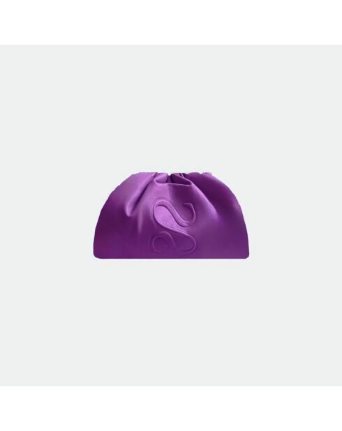 Funda blanda Uniq de piel estampada para bebés morada, 23 x 18 cm