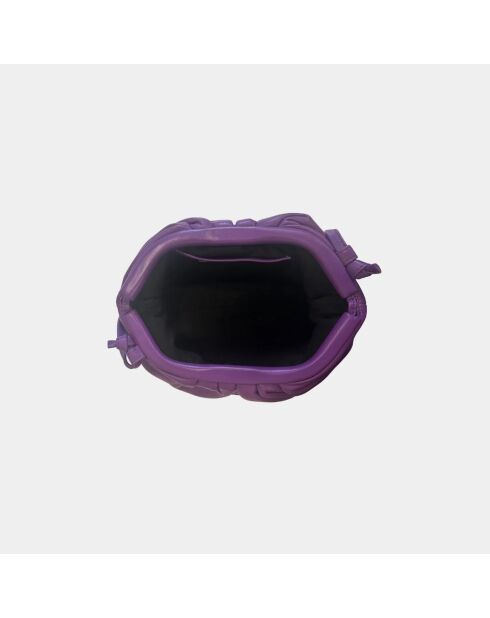 Funda blanda Uniq de piel estampada para bebés morada, 23 x 18 cm