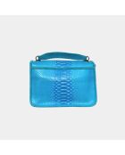 Sac bandouliere Theresa en cuir océan - 23,5 x 17 cm