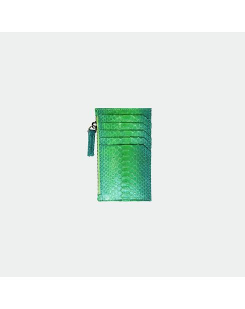 Tarjetero de piel Sylvano jungle - 8 x 14 cm
