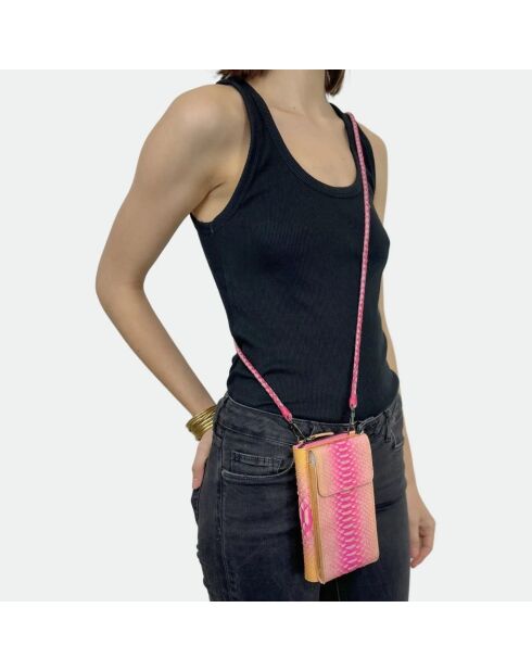 Funda de piel Meghan Rosario - 17,5 x 10 cm