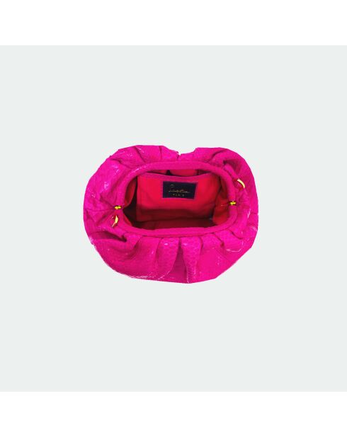 Estuche blando Big Electric con diseño de pitón rosa, 31 x 20 cm