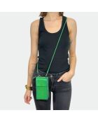 Funda de piel Meghan Jungle - 17,5 x 10 cm