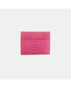 Tarjetero Kiko en piel de cerezo - 10,5 x 8,5 cm
