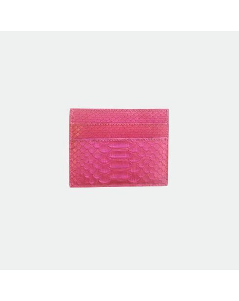 Tarjetero Kiko en piel de cerezo - 10,5 x 8,5 cm