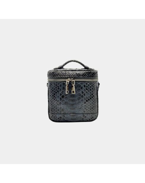 Andy Schultertasche aus schwarzem Leder - 16 x 15,5 cm