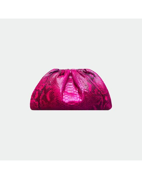 Bolsa blanda grande con diseño de pitón diablo rosa, 31 x 20 cm