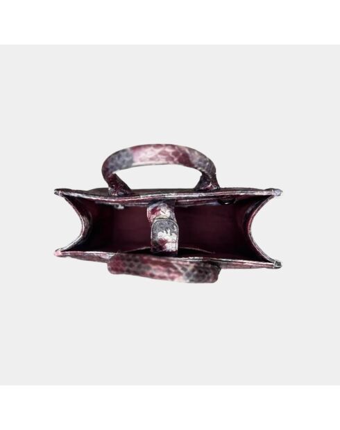 Sac bandouliere Ana en cuir lava - 31 x 13,5 cm