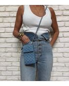 Pochette Meghan en denim - 17,5 x 10 cm