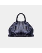 Bolso de hombro Jade soft en piel al anochecer - 35 x 22 cm